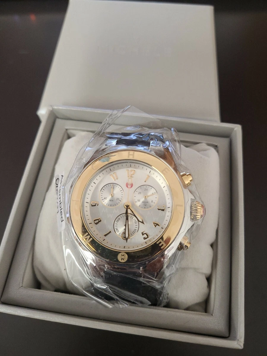 Michele watch black rubber band cheap