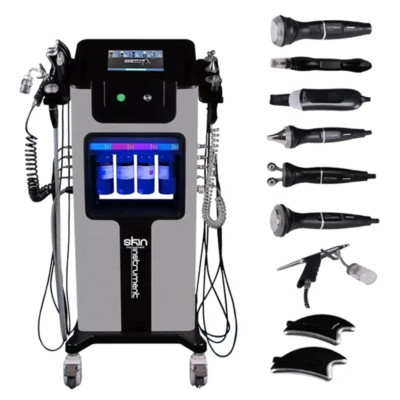 8IN1 Hydro Dermabrasion Oxygen Diamond Facial Skin Pore Cleaning Beauty Machine