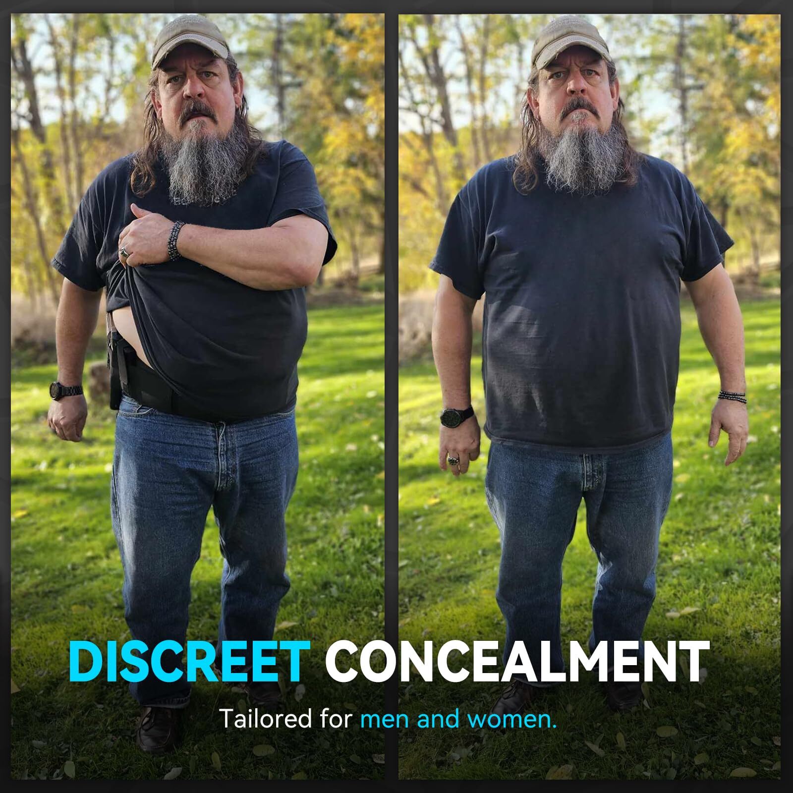 Belly Band Holster for Concealed Carry Pistol Belly Gun Holsters for Men Women