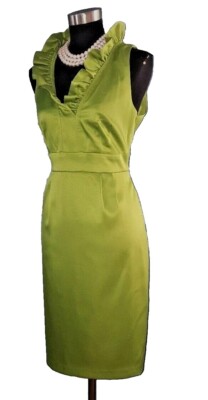 green emerald velvet dress Monstera Leaves Short Sleeve Shift Dress main image 0