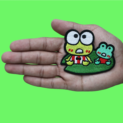 reorio♡ Kero Kero Keroppi Patch Hello Kitty Sanrio Embroidered Iron On | eBay
