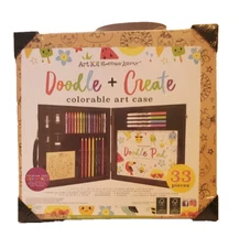 Art 101 Budding Artist 33 Piece Doodle and Create Colorable Art Set