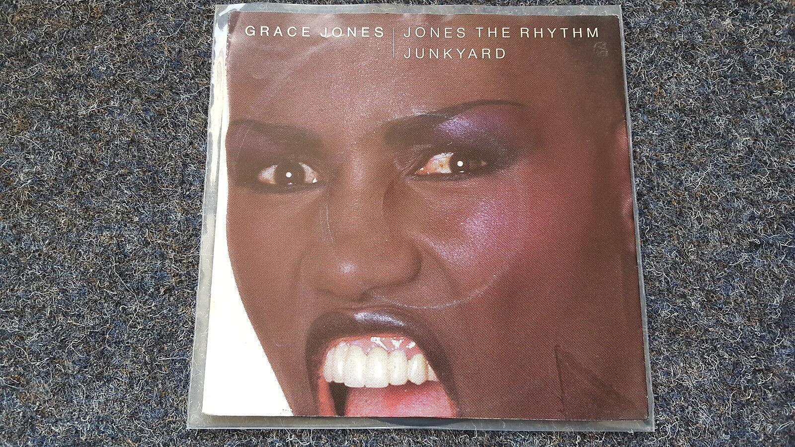 7"" Single Vinyl Grace Jones - Jones the rhythm/ Junkyard GERMANY DIFFERENT COVER