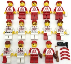 lego baseball minifigures