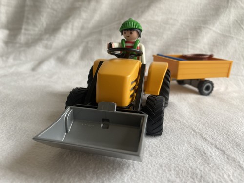 Playmobil 4486 Traktor mit Anhänger, Gartentraktor mit Anleitung, vollständig - Bild 2 von 6