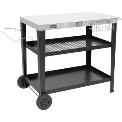 Edelstahlplatte BBQ & Grillwagen - Food Prep Dolley Outdoor Kochständer