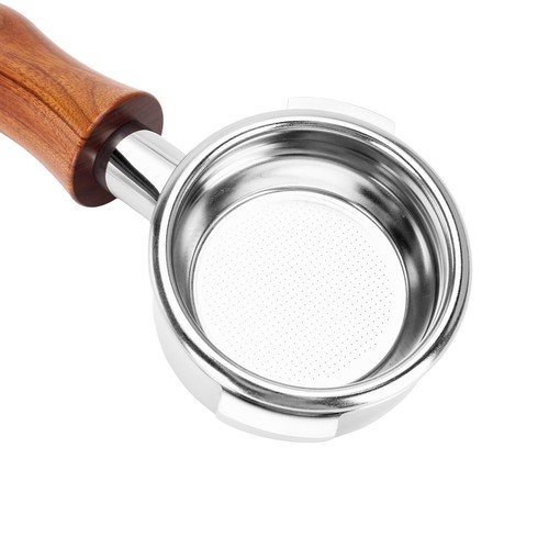 58mm Wood + Stainless Steel Bottomless Portafilter - For Nuova Simonelli Aurelia - Picture 20 of 22