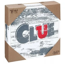 Hasbro CLUE Rustic Edition Collectible Wood Box Crime Board Game Parker Brothers