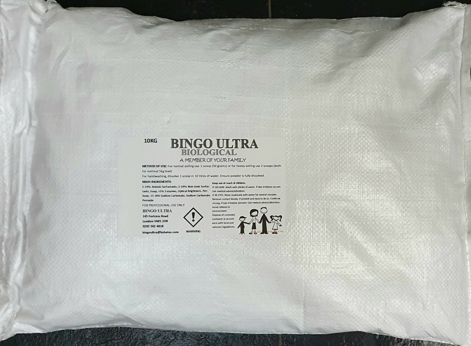 10Kg Bio Washing Powder Laundry Soap,Hotels Large families Launderettes