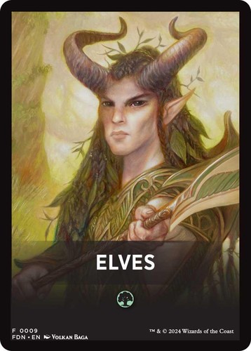 mtg foundations elf cards Magic The Gathering - - Elvish Archdruid Foundations (FDN) #219 Illustrated by Karl Kopinski Magic MTG Magic The Gathering Foundations