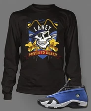 Mens Skull Sneaker Tee Shirt Complement Jordan 14 Low Laney Graphic Big & Tall