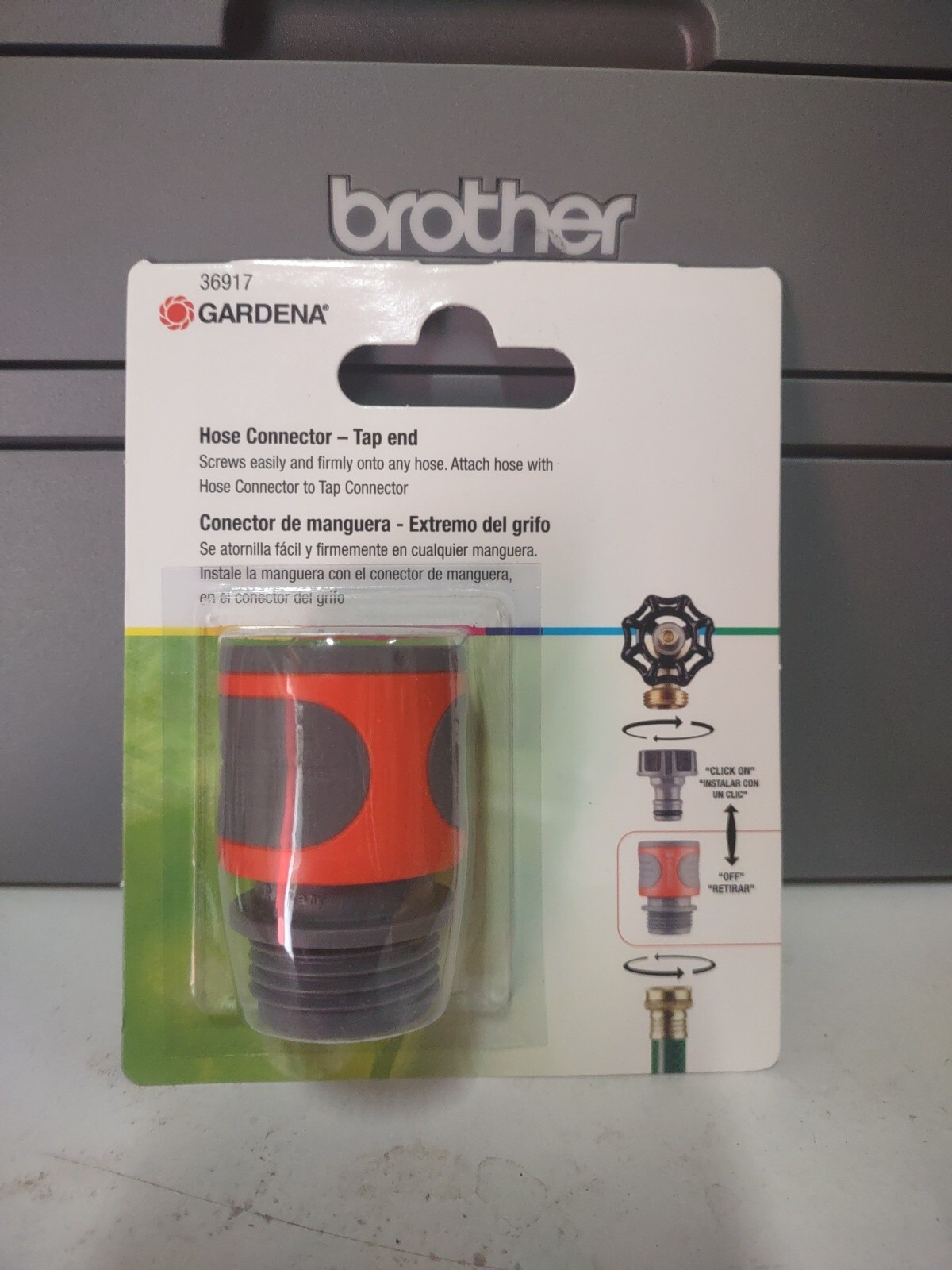 Gardena Classic 36917 5/8 & 1/2 in. Nylon/ABS Threaded Female Hose Connector EcoSmart Food