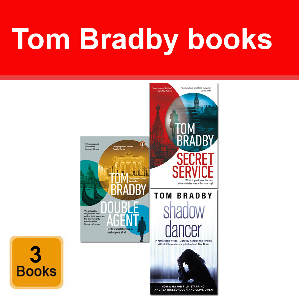 Tom Bradby Collection 3 Books Set Double Agent, Secret Service, Shadow Dancer