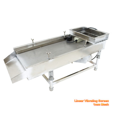 JG30-75 Linear Vibrating Screen 110V 80W 1mm Mesh Round Hole 34.25x12.3x15.7in