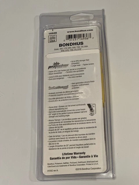 Bondhus 12 Piece SAE L-Shape Hex Key Set, 16936 - Image 2 of 3