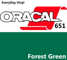 12"x5' - Forest Green - Oracal 651-shiny Adhesive Vinyl-Craft Hobby Sign Cutters
