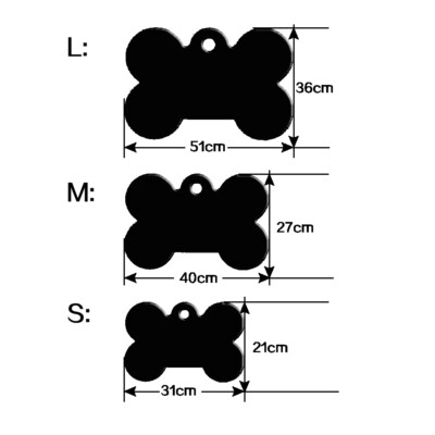 Medaglietta Per Cani E Gatti Personalizzata Osso In Alluminio Nero Taglia Grande - Foto 8
