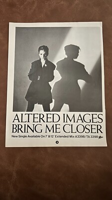 ALTERED IMAGES - BRING ME CLOSER single advert | 1983 Smash Hits cutting