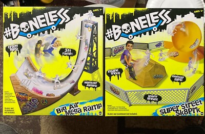 Boneless Big Air Mega Skateboard Ramp & Super Street Sk8Park Sets NIB NO SKATERS