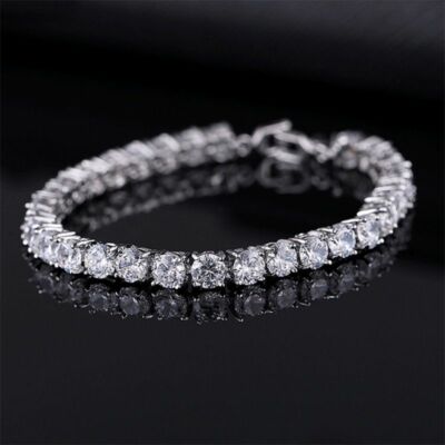 Bling Rhinestone Tennis Bracelets Girls Crystal Bracelet Bangles