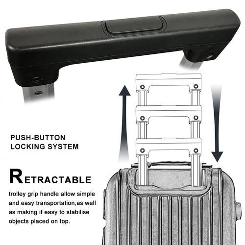 2/3PCS Luggage Set Suitcase ABS Lightweight Trolley Travel Cabin Case 4 Wheel - Picture 18 of 23
