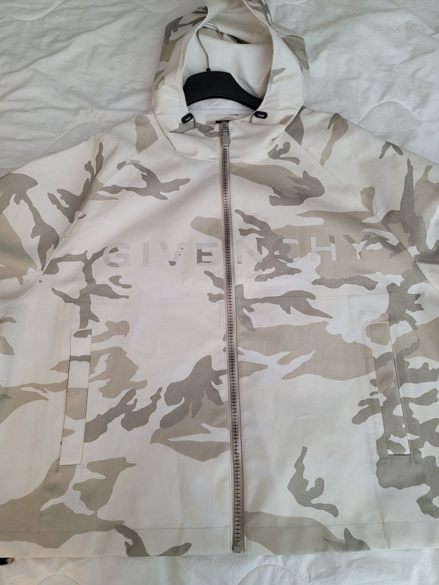 GIVENCHY Coated Canvas Camo Windbreaker Men's size 54 Retail GIVENCHY Coated Canvas Camo Windbreaker Men's size 54 Retail