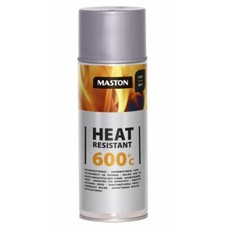 Spray Paint Heat resistant High Temperature 600°C  400ml FIRE OVENS SILVER