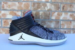 Men S Nike Air Jordan Xxxll 32 Black Cement Grey Mvp Basketball Shoes 1253 002 Ebay