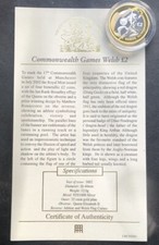2002 Commonwealth Games Wales Flag £2 Silver Proof Coin Brilliant Uncirculated - Available on eBay