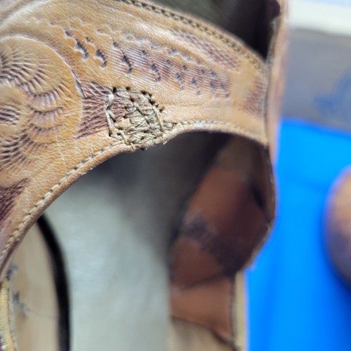 Vintage handgefertigte handgefertigte Mason hochhackige Damen-Pumps aus Leder Größe 8 - Bild 6 von 12