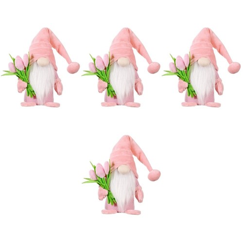 4 piezas Tulipán Gnomo Día de la Madre Gnomo Ornamento Tulipán Enano Muñeca Enano Once - Imagen 5 de 12