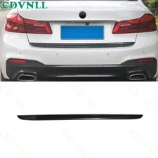For BMW 5 Series 2018-2022 Black Steel Rear Tailgate Trunk Lid Strip Trim 1PCS