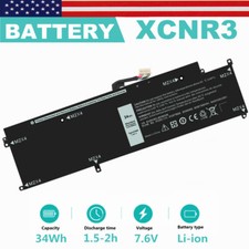 XCNR3 Battery 7.6V 34Wh for DELL Latitude 13 7370 Series Notebook G7X14 0G7X14