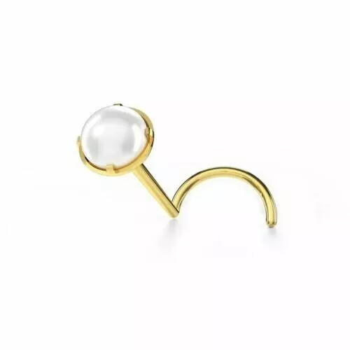 White pearl nose pin deals
