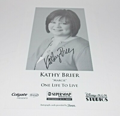 Kathy Brier Autograph Reprint Photo 9x6 One Life to Live 2007 Hairspray Broadway