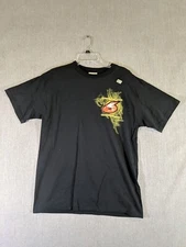 Chase Authentics Nascar Men's T Shirt Black L Cotton David Ragan #6 Back Design