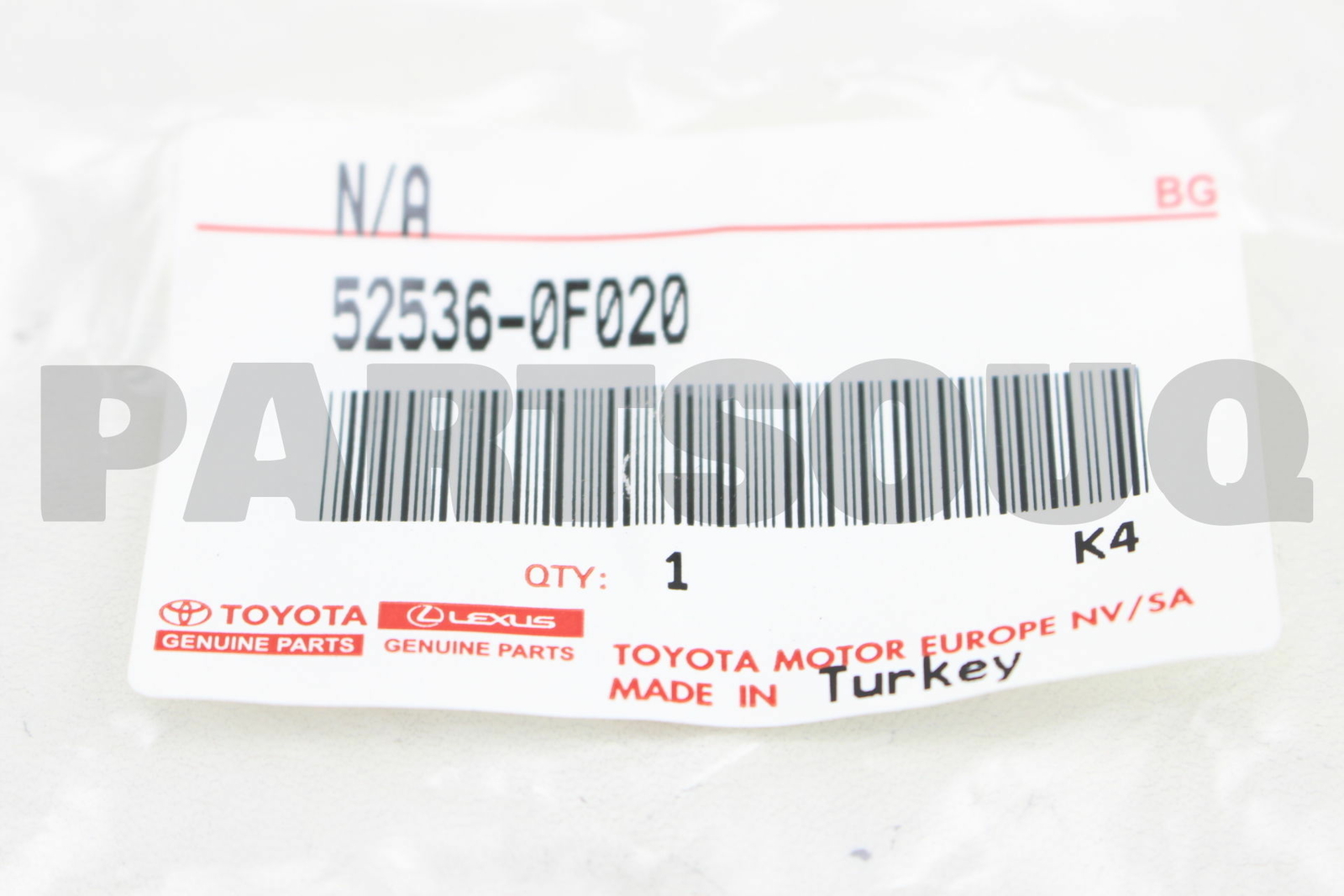 525360F020 Genuine Toyota RETAINER, FRONT BUMPER SIDE, LH 52536 