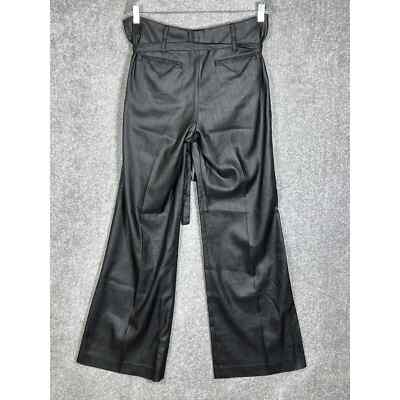 3.1 Phillip Lim Tie Belt High Waist Wide Leg Trouser Pants Womens