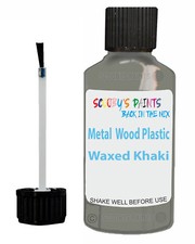 Repair Scratch Upvc Pvc Wood Matt Finish Waxed Khaki Paint Touch Up Brush