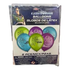 Disney Pixar Buzz Lightyear Latex Balloons Party Supplies Decorations 6pcs 