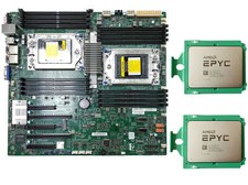 AMD EPYC 7542 x 2 Supermicro H11DSi REV 2.0 server motherboard combination