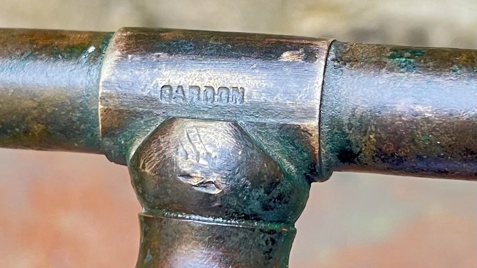 Ancien Gros Robinet en Bronze pour Tonneau Foudre / Signé Gardon  XIXeme - Photo 2/4