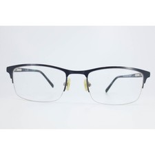 B.U.M. Equipment Tasteful Midnight Blue Semi Rimless Eyeglass Frames 52-19-140