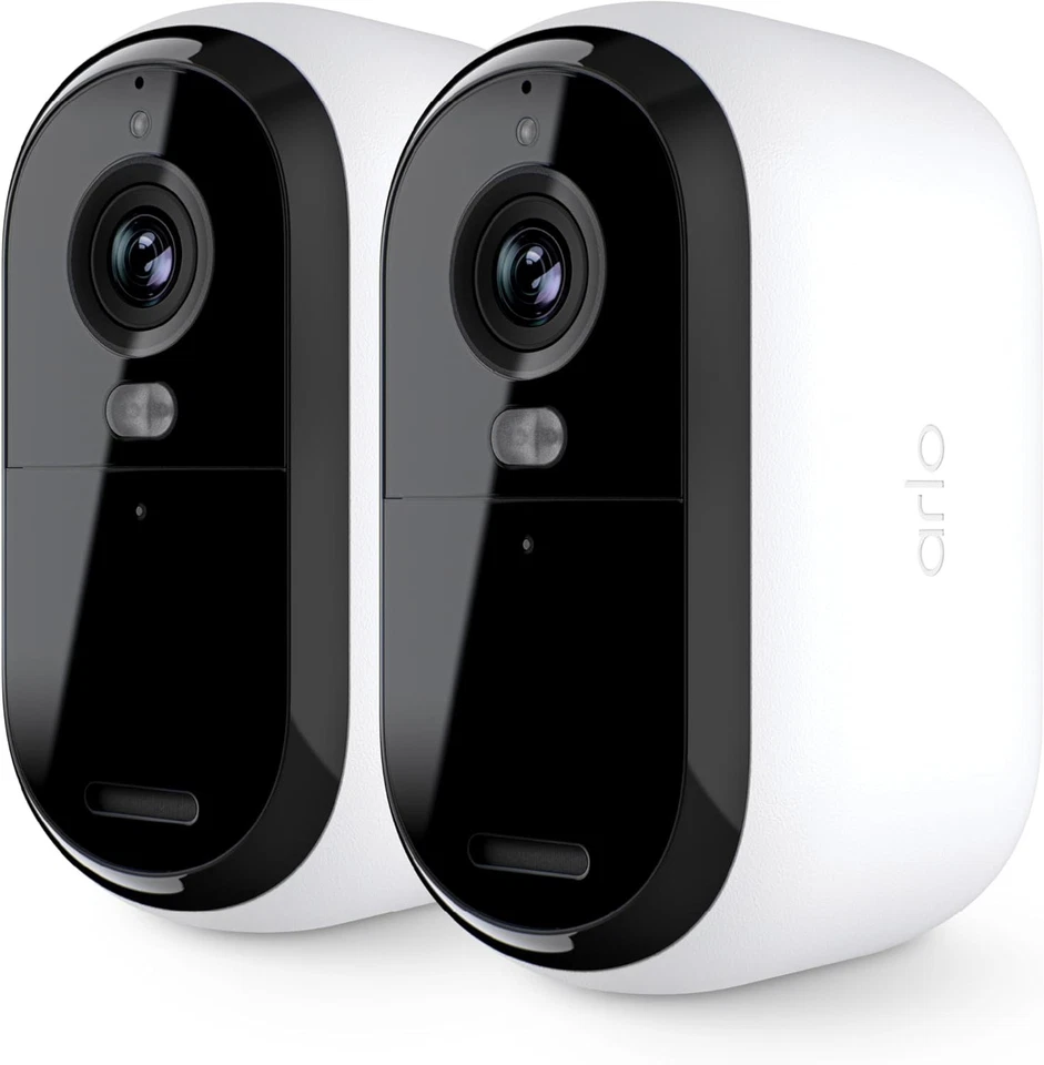Arlo VMC3250-100NAR Essential 2da Generación 2K, 2 Cámaras, Blanco - Certificado Reacondicionado