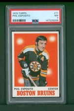 1970 Topps Hockey Card - #11 Phil Esposito, PSA 7 NM
