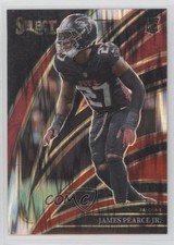 2025 Panini Select Club Level Black & Red Shock Prizm James Pearce Jr #247 6wf