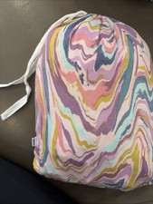 Little Sleepies Bamboo Crib Sheet Pink Marble Swirl With Bag