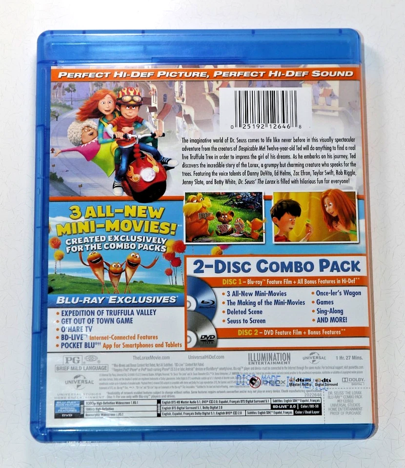 Kids Movie Bundle (3) – Lorax • Meet the Robinsons • Chihuahua 2 – DVD + Blu-Ray - Image 3 of 4