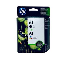 HP 61 Black Tri-Color Ink Cartridge CR259FN CH561WN CH562WN Exp 2019 Brand New