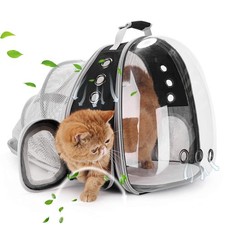 Cat Carrier Backpack, Expandable Bubble Pet Carrier for Cats and Small Dogs, ...